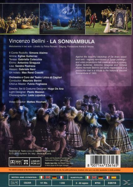 VARIOUS, Gutierrez, Benini, Siragusa, Alaimo, Colecchia, Nani, Alaimo/Gutierrez/Colecchia/Benini/Siragusa//Nani/+ - La Sonnambula  - (DVD)
