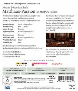 (Blu-ray) - Ivan/concertgebouw Fischer Matthäus-Passion Amsterdam - Padmore/Espada/Danz,