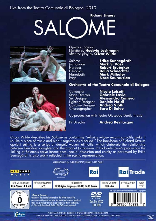 Erika Sunnegardh, Mark S. Doss, Robert Brubaker, Dalia Schaechter, Mark Milhofer, Orchestra Del Teatro Comunale Di Bologna - Salome  - (DVD)