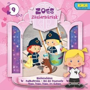 Kinderbuchcover mit zwei Kindern in Feuerwehrmann-Outfits und einem Hund, in einem rosa Rahmen.