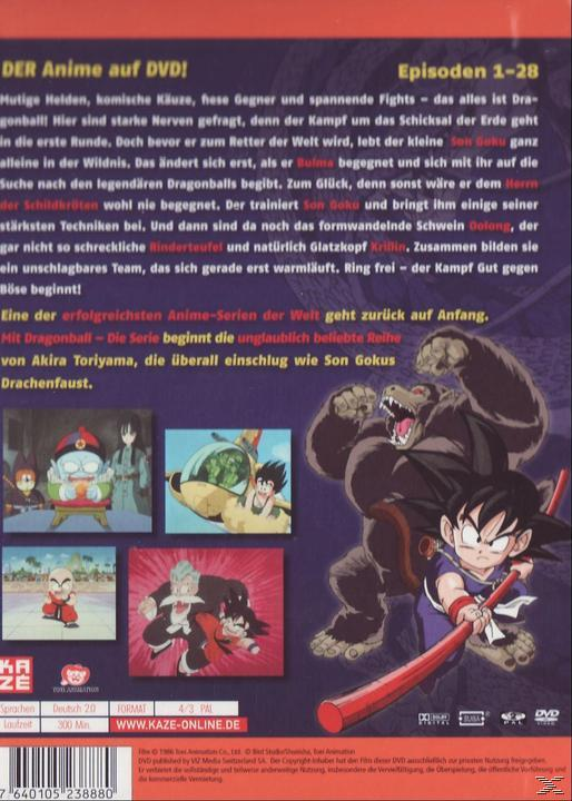 DVD-Rückseite: Cartoon-Szenen. Text: Anime von DVD.