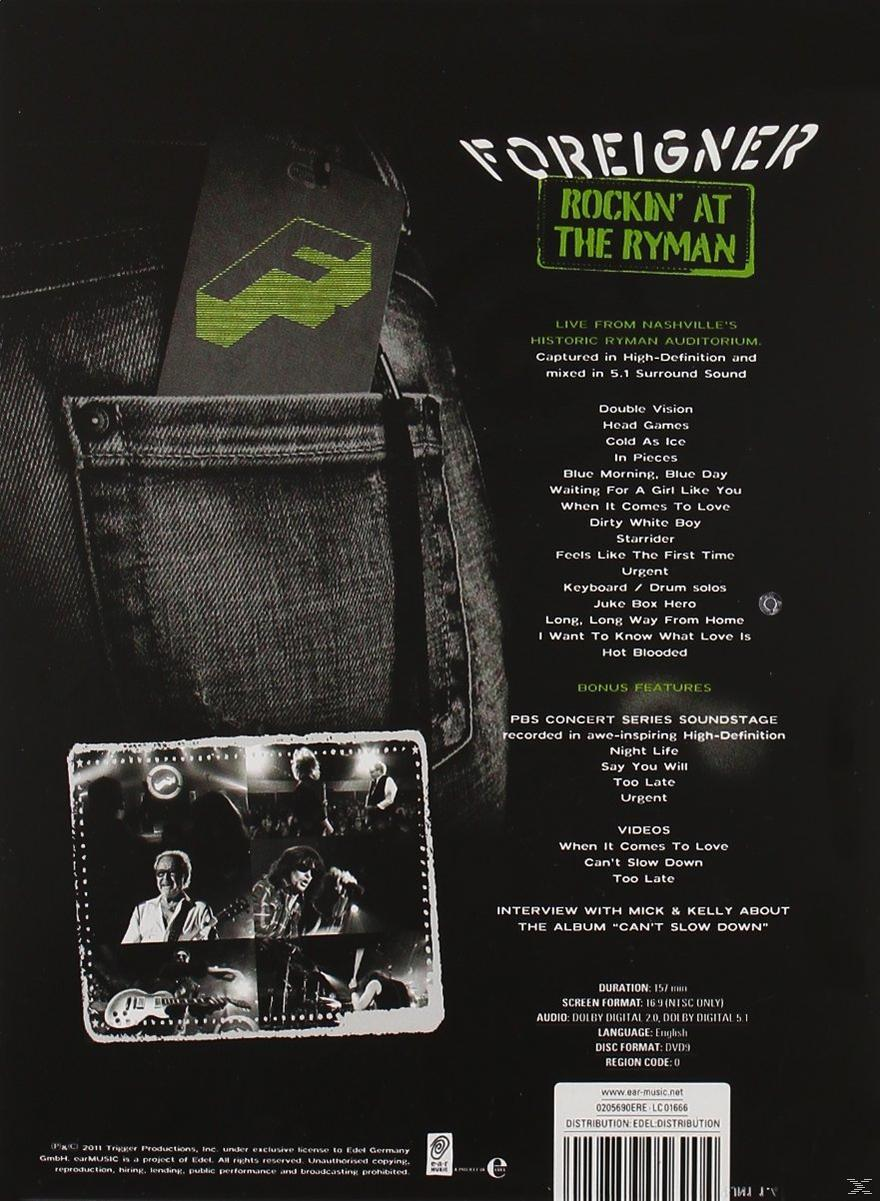 Foreigner - Rockin' At The Ryman  - (DVD)