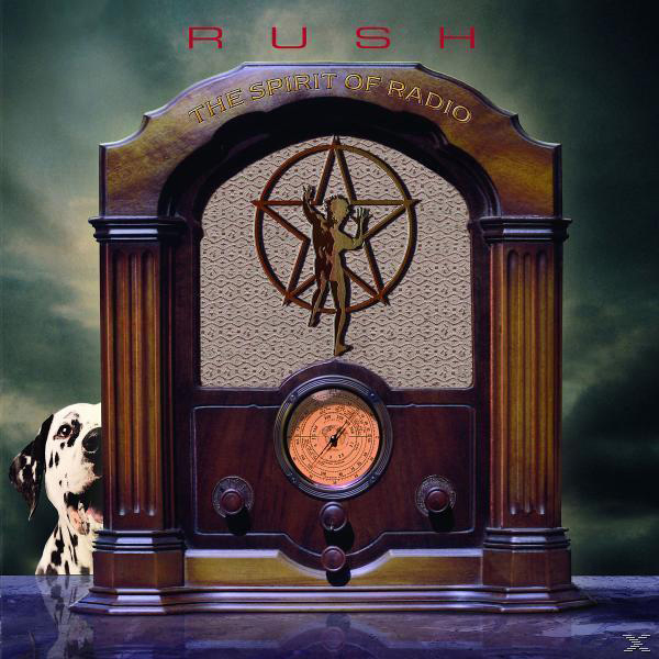 Albumcover für Rush. Ein alter Radioapparat mit einem Mann mit Stern in der Mitte.