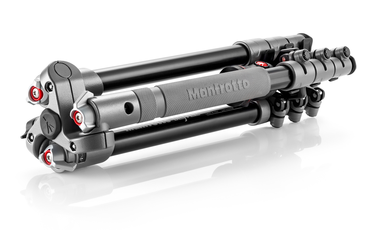 MANFROTTO MKBFRA4D-BH Dreibein Stativ, Grau, Höhe offen bis 1440 mm