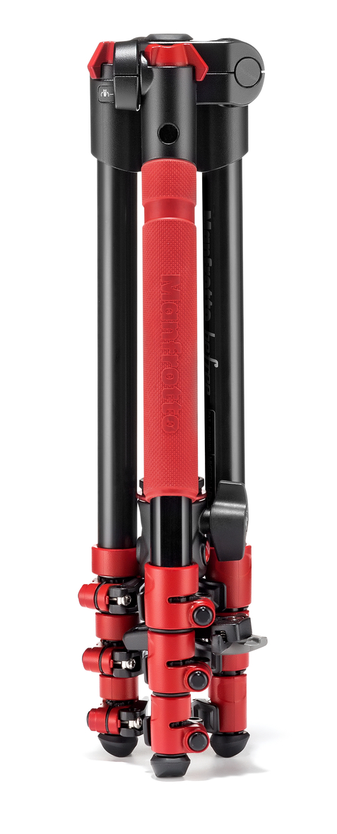 MANFROTTO MKBFRA4R-BH Dreibein Stativ, Rot, Höhe offen bis 1440 mm