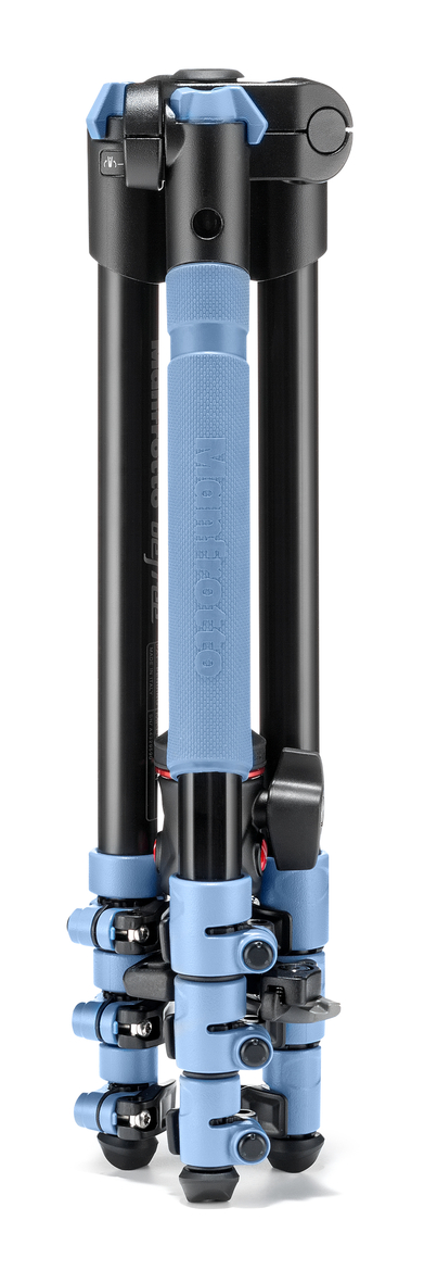 MANFROTTO MKBFRA4L-BH Dreibein Stativ, Blau, Höhe offen bis 1440 mm