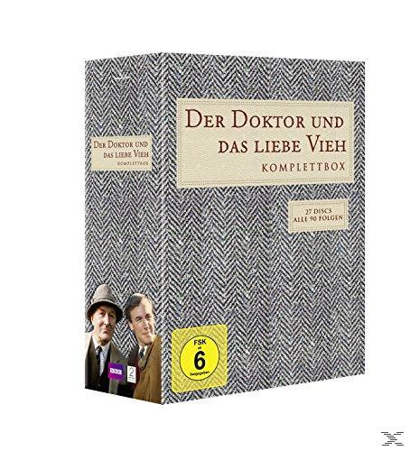 DVD-Box-Set. Zwei Männer in einer Box, mit grauem Fischgrätenmuster.