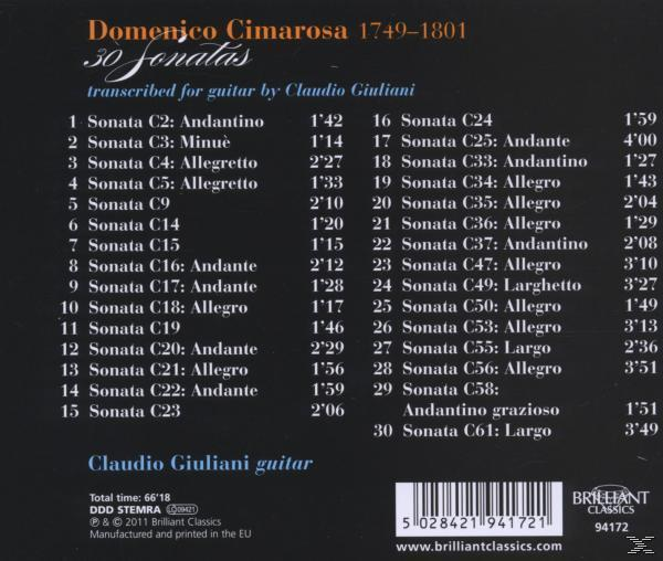 CD-Cover, Text mit Noten, schwarzer Hintergrund und Titelliste.