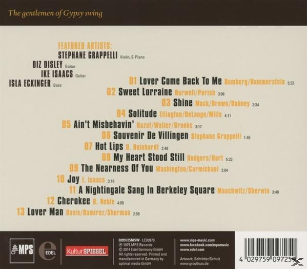 Stéphane Grappelli, The Diz Disley Trio - Violinspiration  - (CD)