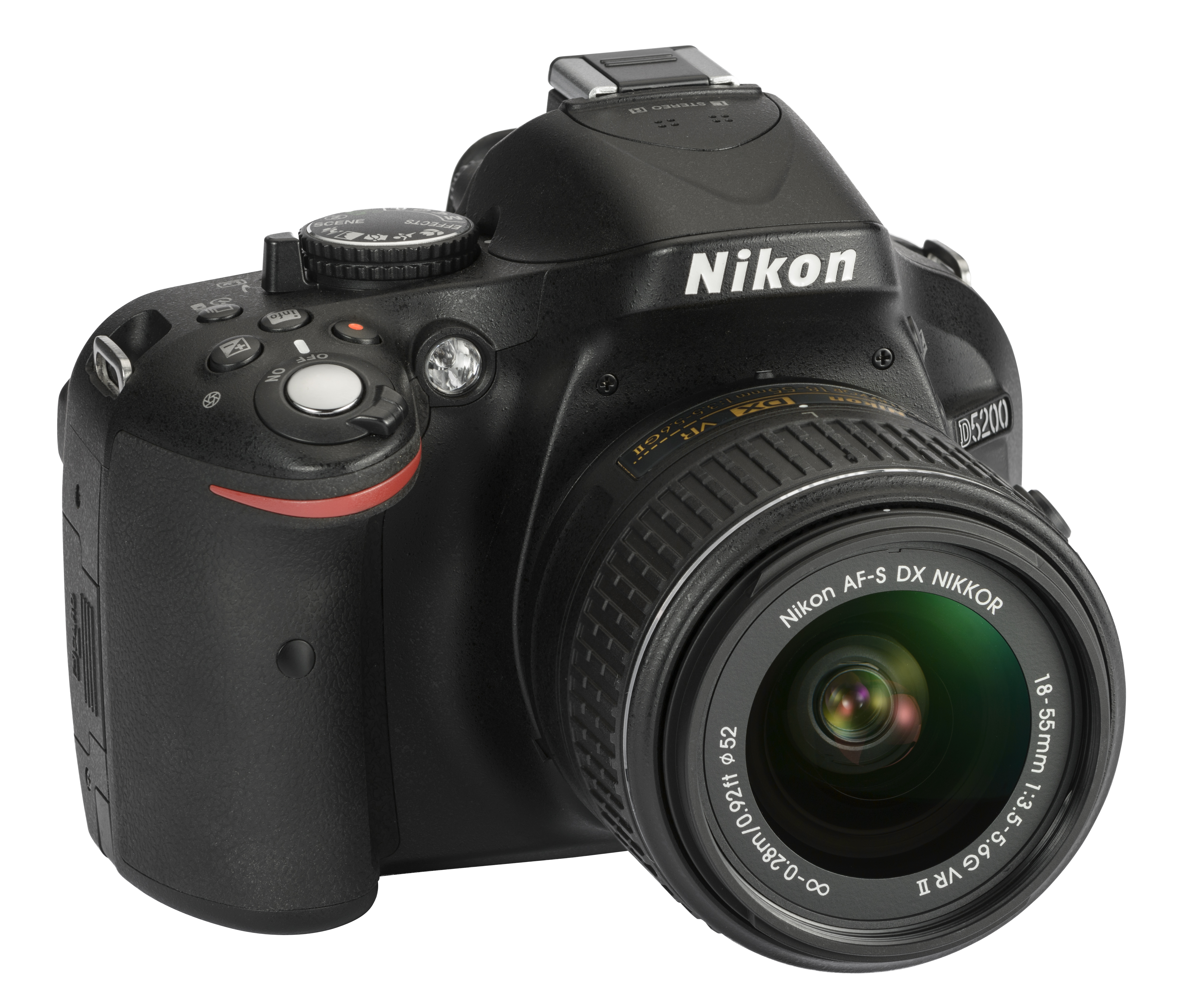NIKON D5200 Spiegelreflexkamera, 24,1 Megapixel, 18-55 mm, 55-300 mm Objektiv (VRII, VR), Schwarz