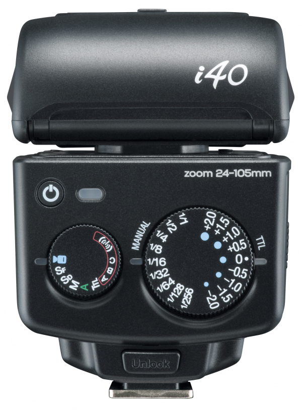 NISSIN NI-HI40F i40 Aufsteckblitz für Fuji X-100, X-30, X-20, X-10, X-S1, HS50EXR, HS30EXR, HS20EXR (40 (bei 105mm), 27 (bei 35mm), E-TTL, E-TTL II)