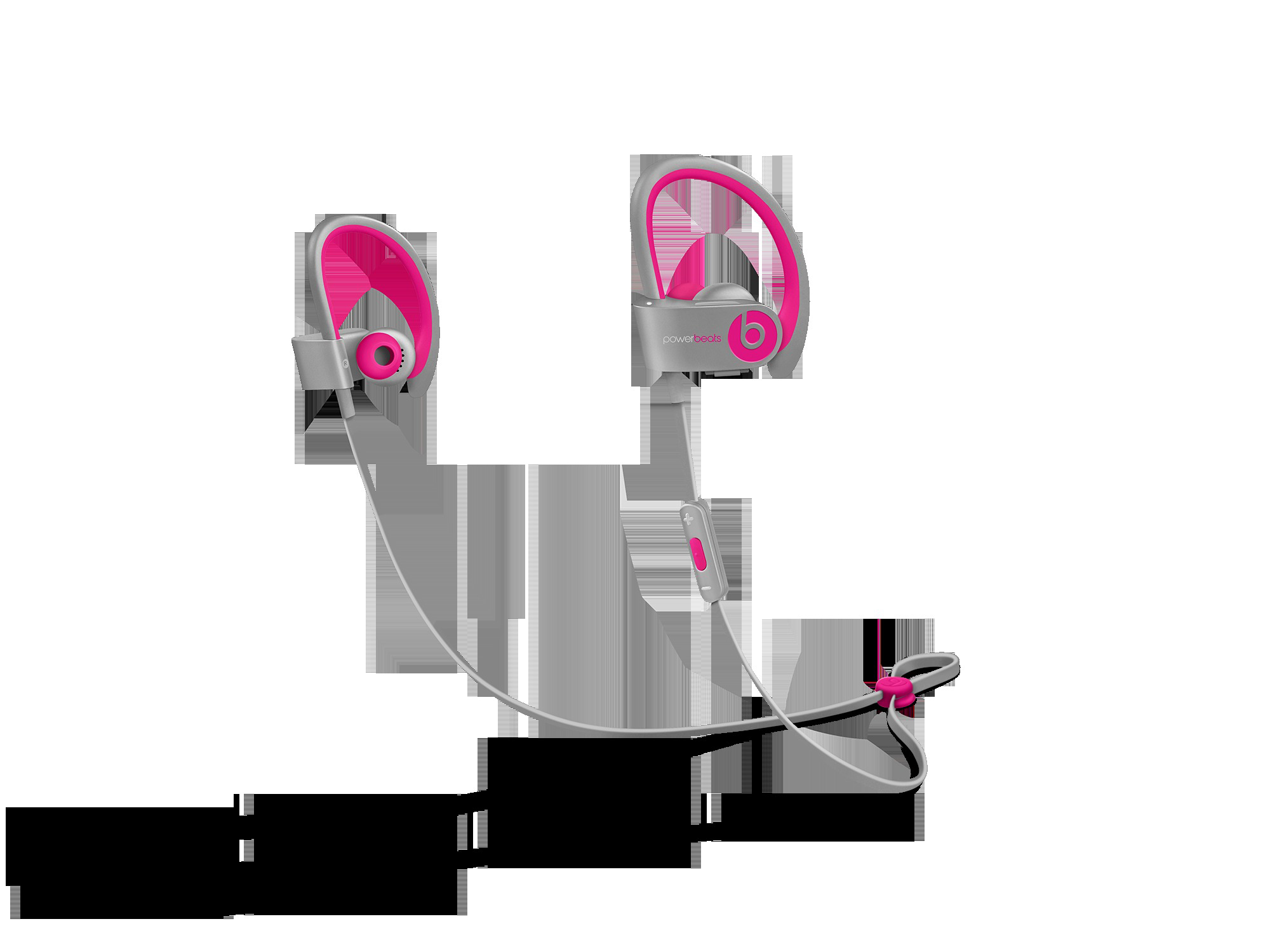 BEATS Powerbeats 2, In-ear Kopfhörer Bluetooth Pink/grau