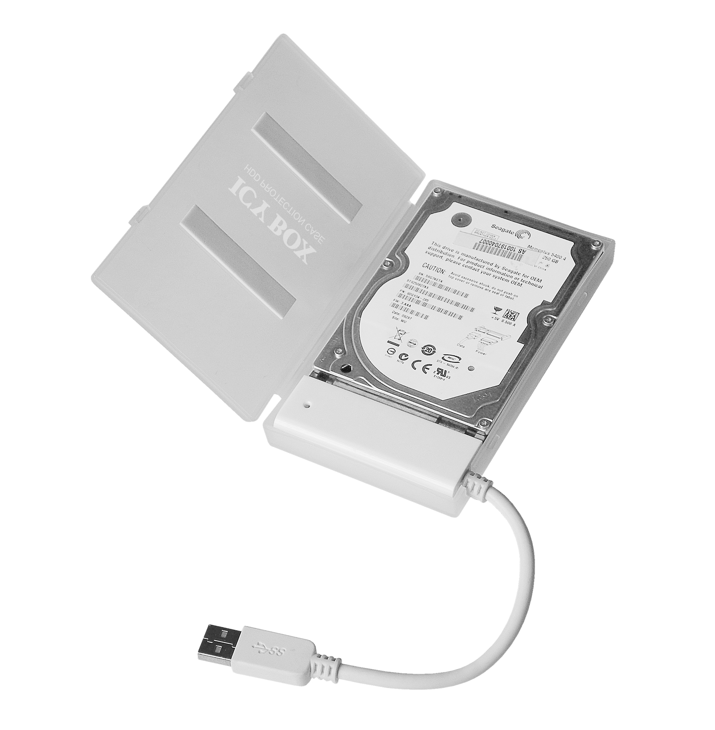 RAIDSONIC IB-AC603 A-U3 Adapterkabel HDD, SSD, extern, Weiß
