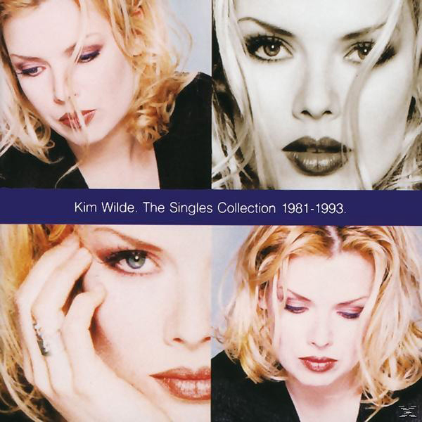 Albumcover: Kim Wilde, eine Zusammenstellung mit vier Fotos ihres Gesichts in Schwarzweiß.