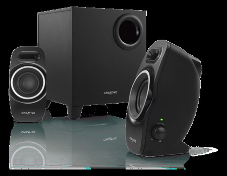 CREATIVE A250 2.1 PC-Lautsprechersystem Lautsprecher, Schwarz