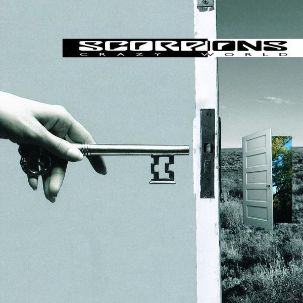 Albumcover der Scorpions. Eine Hand mit einem Schlüssel öffnet eine Tür zu einer Landschaft.