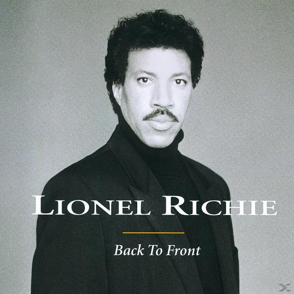 Album borítója, öltönyös férfi, 'Lionel Richie' szöveg és az album címe.
