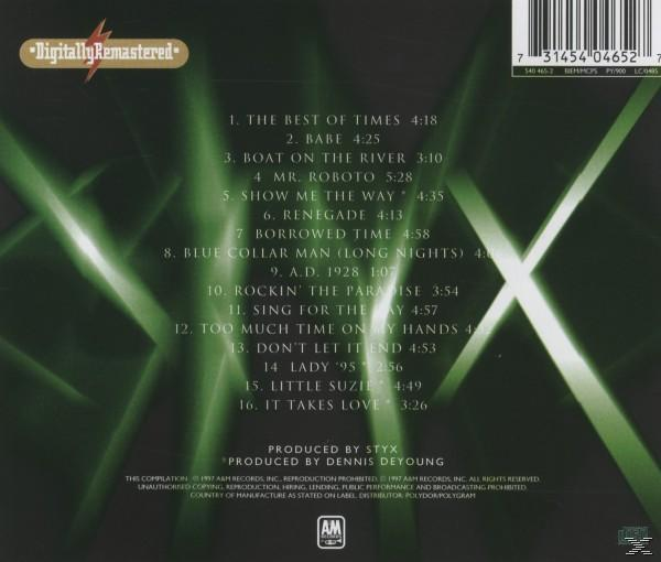 CD-Rückseite mit Titelliste, grünem Hintergrund und einem Design aus grünen kreuzförmigen Linien.