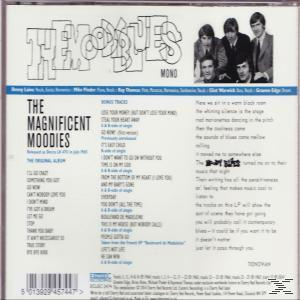 Rückseite einer CD-Hülle mit einem Bandfoto und Text auf Englisch.