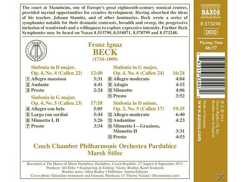 Thumbnail - Stilec Marek - Sinfonien op.4 4-6,op.3 5 (CD)