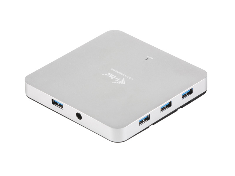I-TEC U3HUBMETAL10 USB Hub, Silber