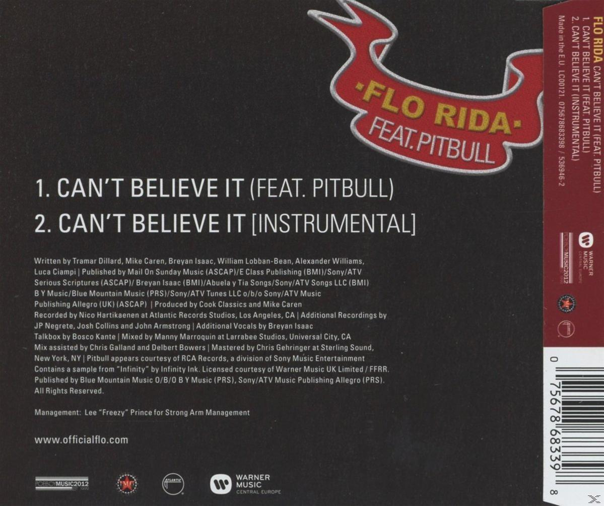 Flo Rida, Pitbull - Cant Believe It  - (5 Zoll Single CD (2-Track))