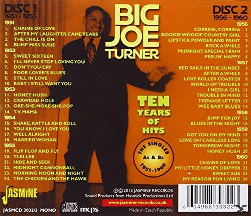 TEN OF - - (CD) YEARS -48TR- Turner HITS Big Joe