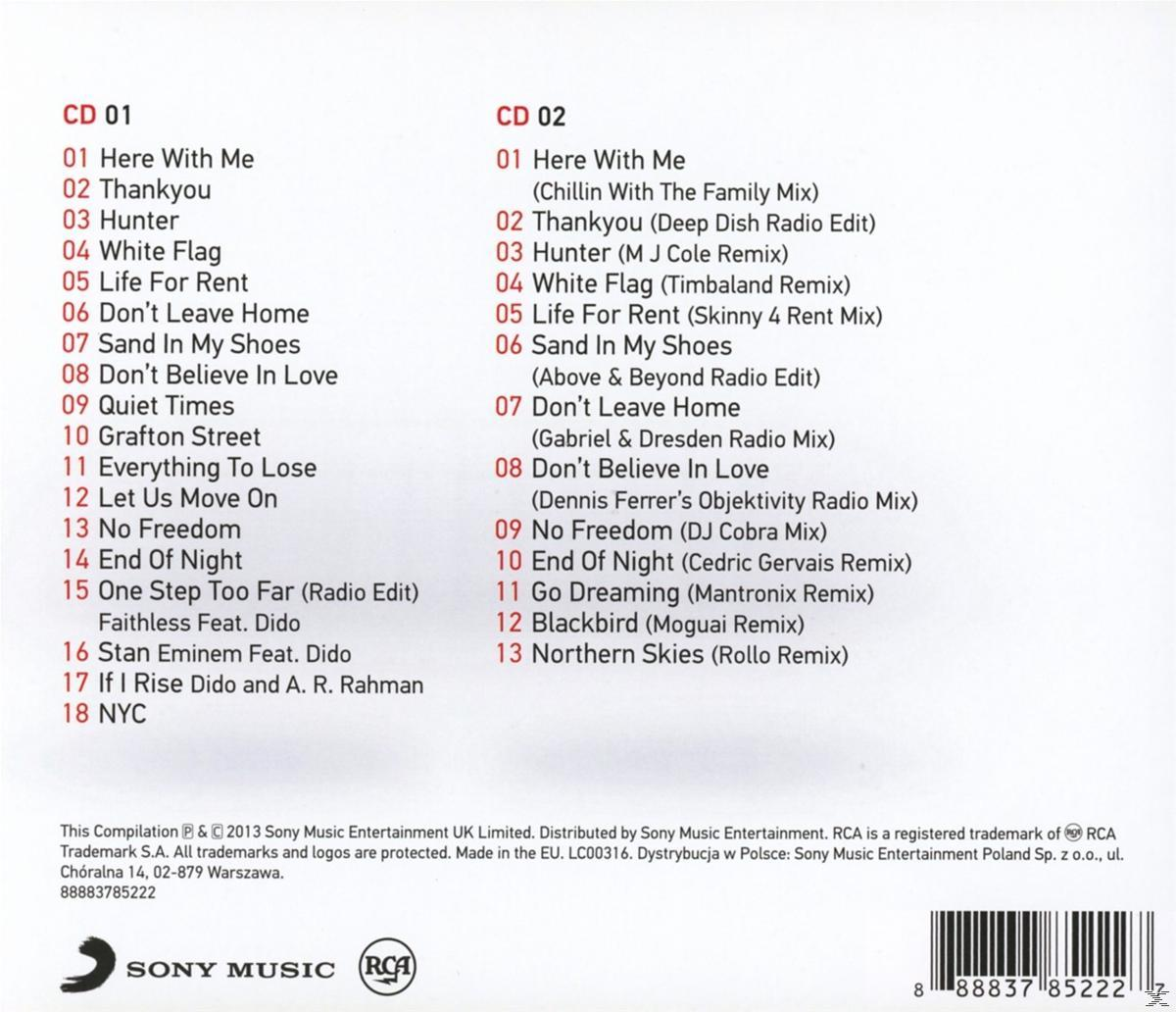 CD mit Titelliste, einem Logo und Text über die CD.