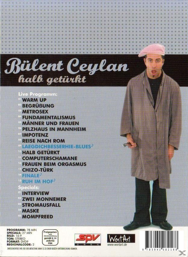 DVD-Cover: Mann mit Hut und Mantel. Text auf Deutsch. Hintergrund ist einfarbig grün.