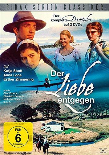 DVD-Cover für 'Der Liebe entgegen' mit Schauspielern und Szene aus dem Film, mit FSK 6 Logo.
