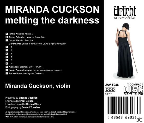 Miranda Cuckson - Melting The Darkness  - (CD)