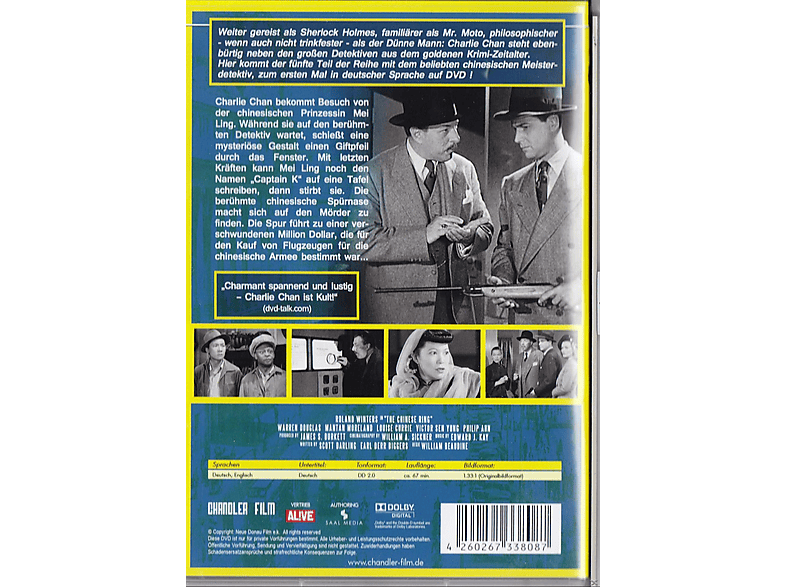Thumbnail - Charlie Chan - Der Chinesische Ring DVD