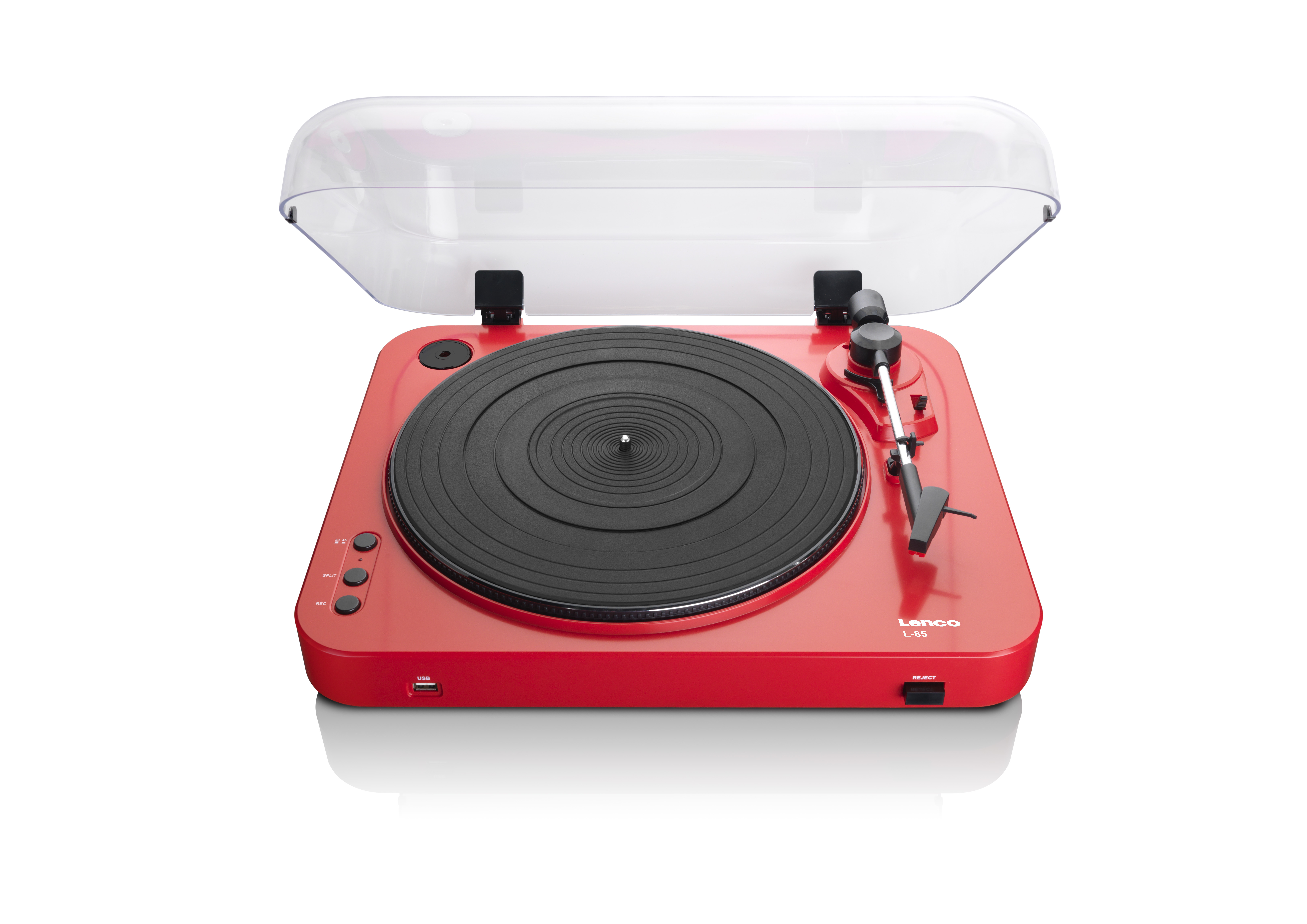 LENCO L-85 USB Plattenspieler Rot
