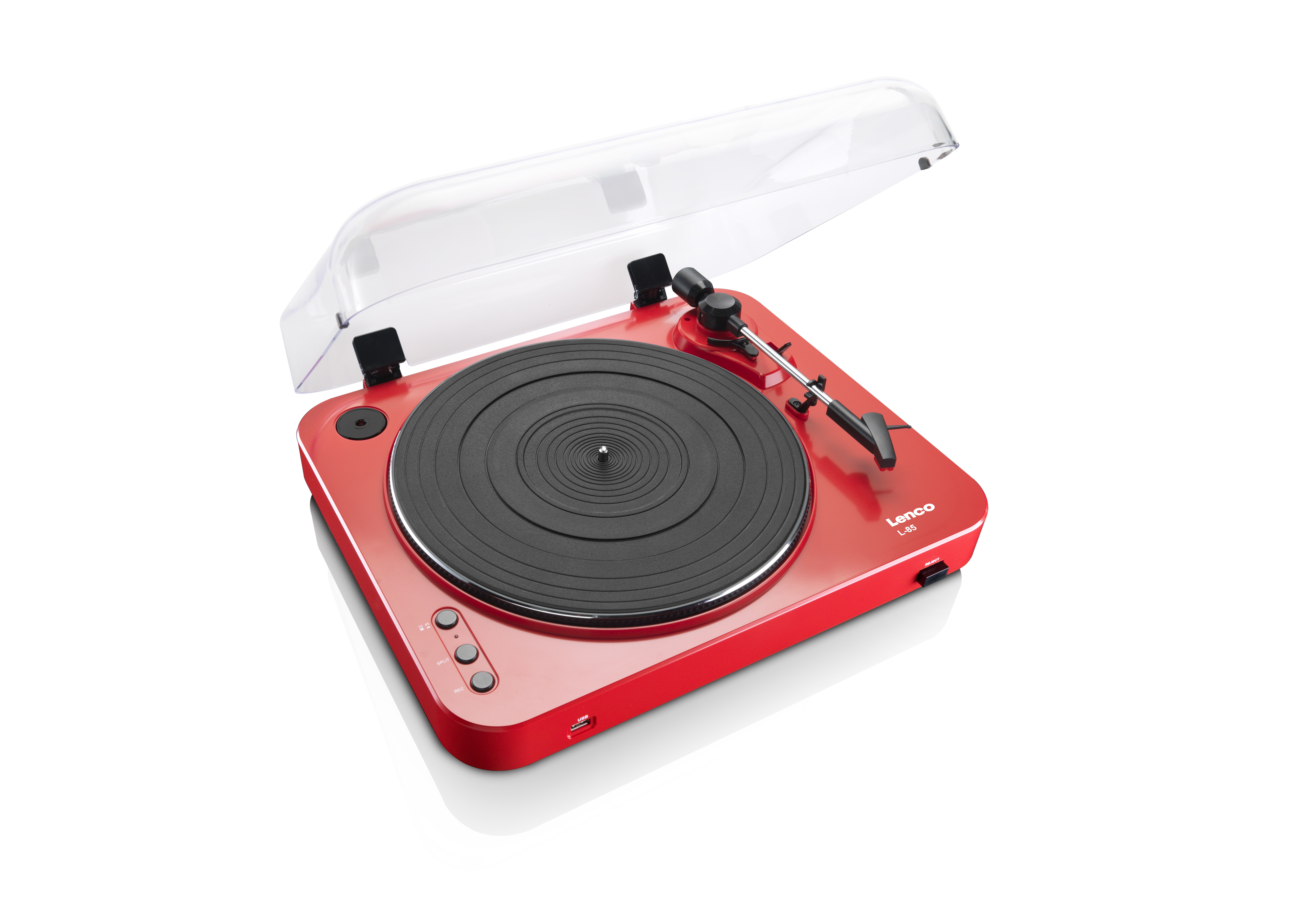 LENCO L-85 USB Plattenspieler Rot