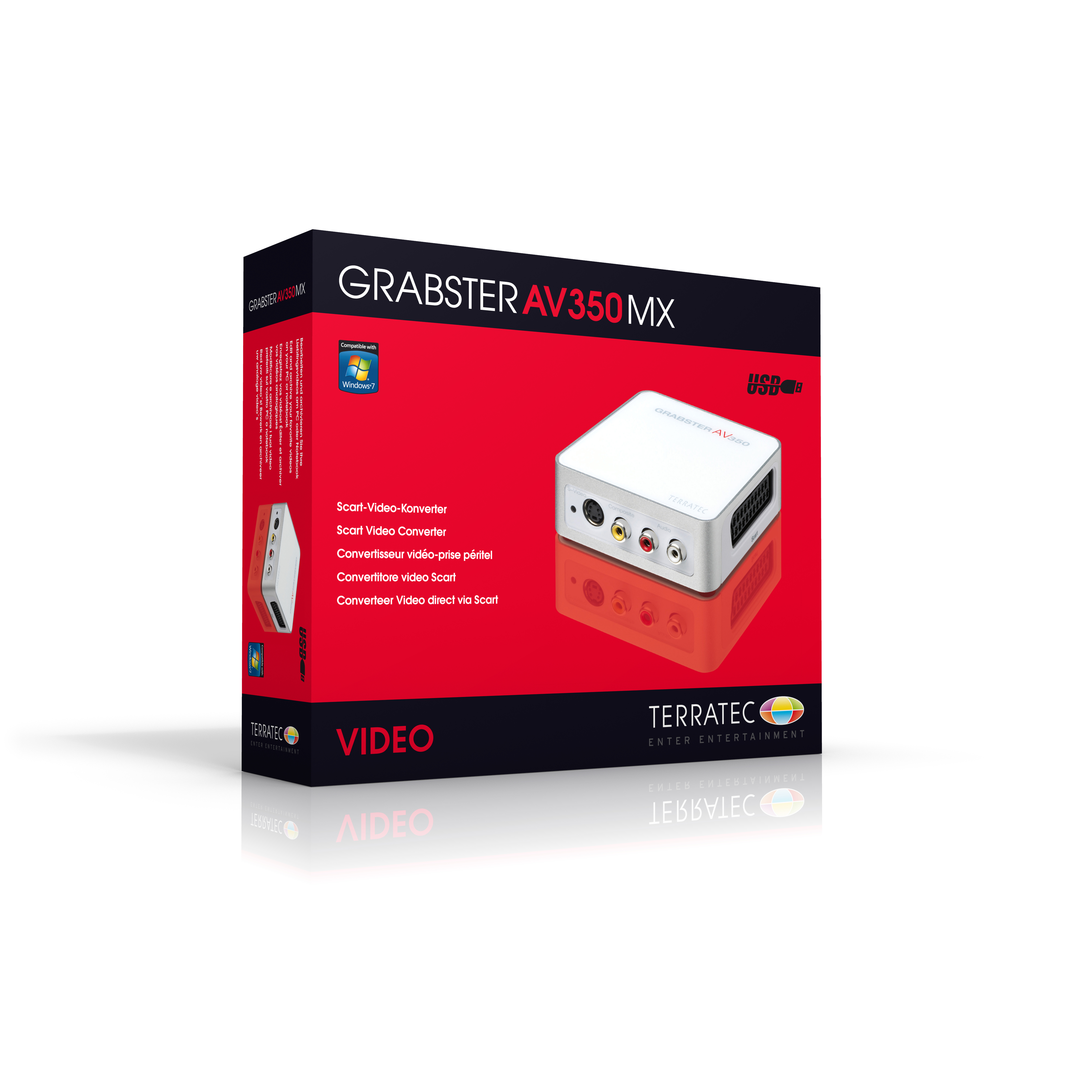 TERRATEC 10599 AV 350 MX GRABSTER, Weiß