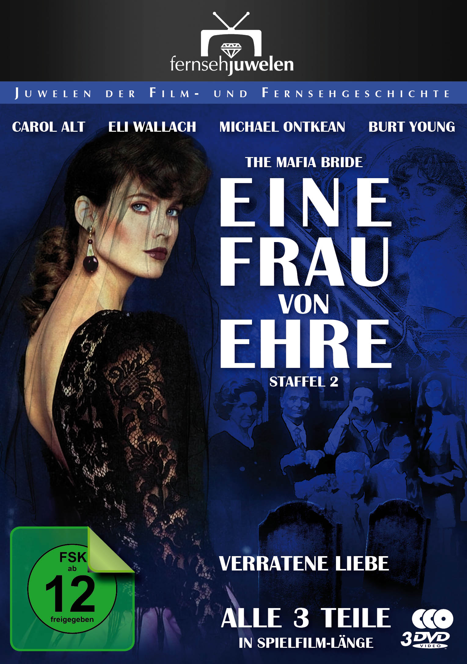 DVD-Cover: Frau mit schwarzem Schleier, Text auf Deutsch. Titel: Eine Frau von Ehre.