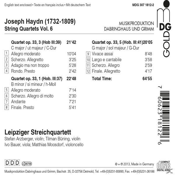Leipziger Streichquartett - String Quartets Vol.6  - (CD)