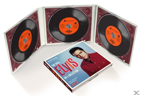 Elvis-CD-Set mit geöffneten Hüllen, die Discs zeigen, Albumcover im Vordergrund.