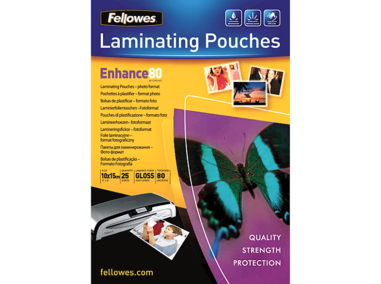 FELLOWES Foto lamineerhoes glanzend 80 micron (5440602)