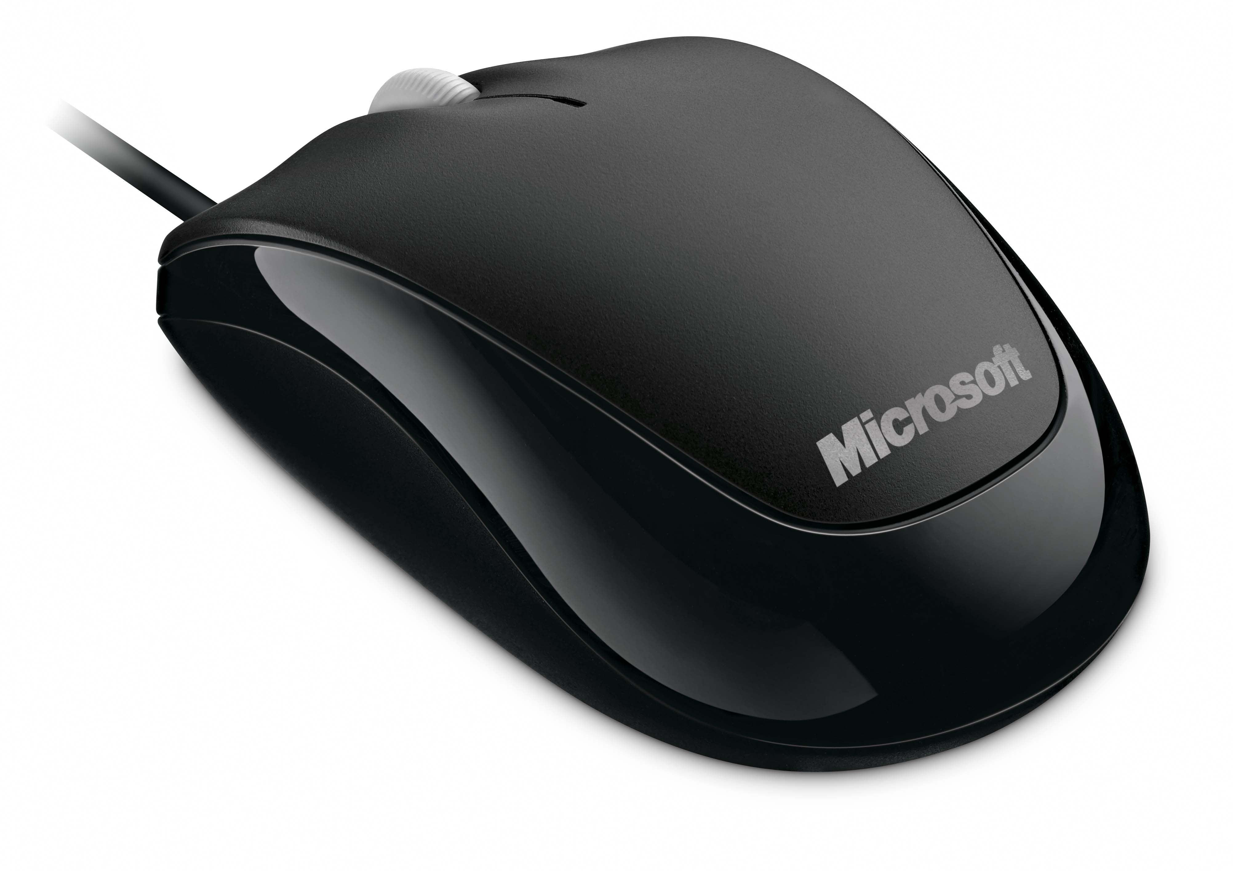 MICROSOFT U81-00090 Compact Optical Mouse Maus, Schwarz