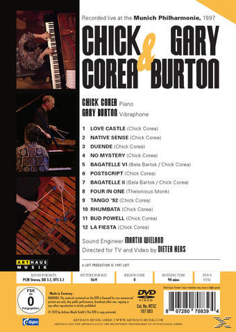 Gary Burton, Chick Corea - Recorded Live At The Munich Philharmonie  - (DVD)