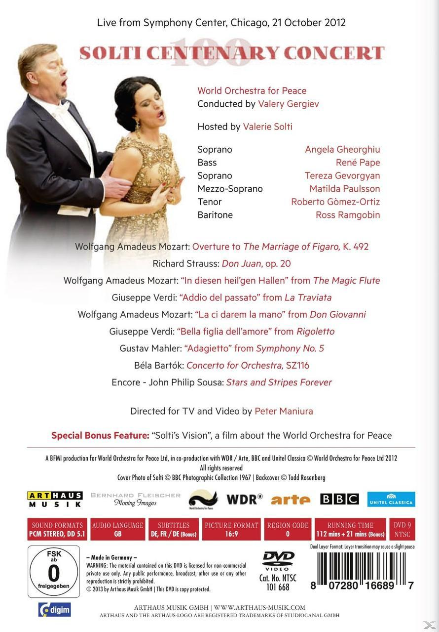 VARIOUS, World Orchestra For Peace - Solti 100 Centenary Concert (Symphony Center, Chicago 2012)  - (DVD)