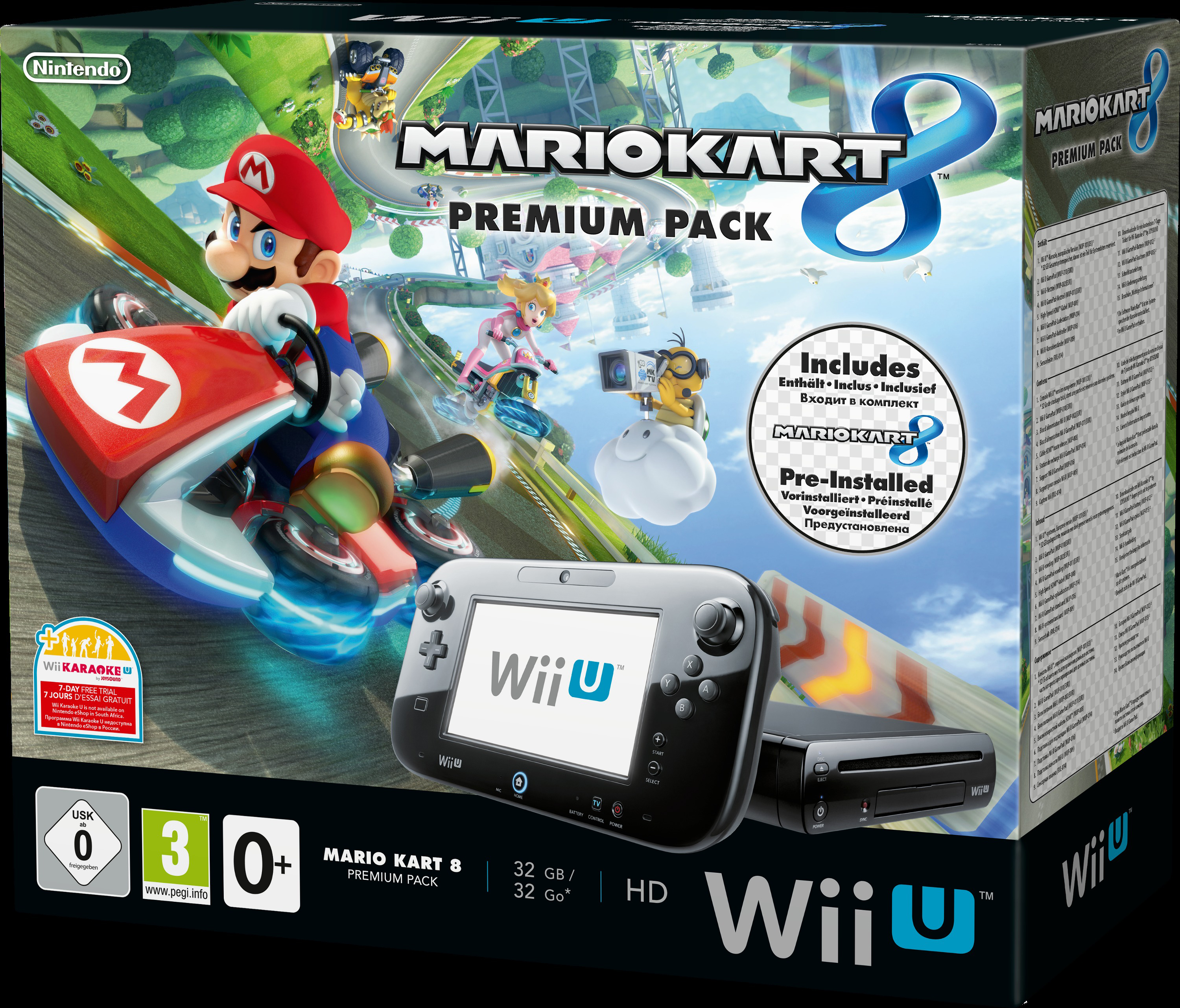 NINTENDO Wii U Mario Kart 8 Premium Pack Schwarz