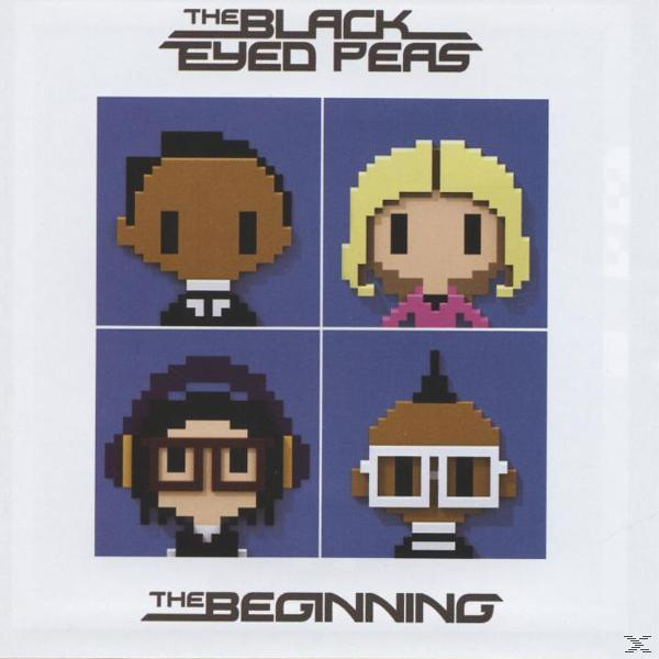 Albumcover mit pixeligen Zeichentrickfiguren. Text unten und oben.
