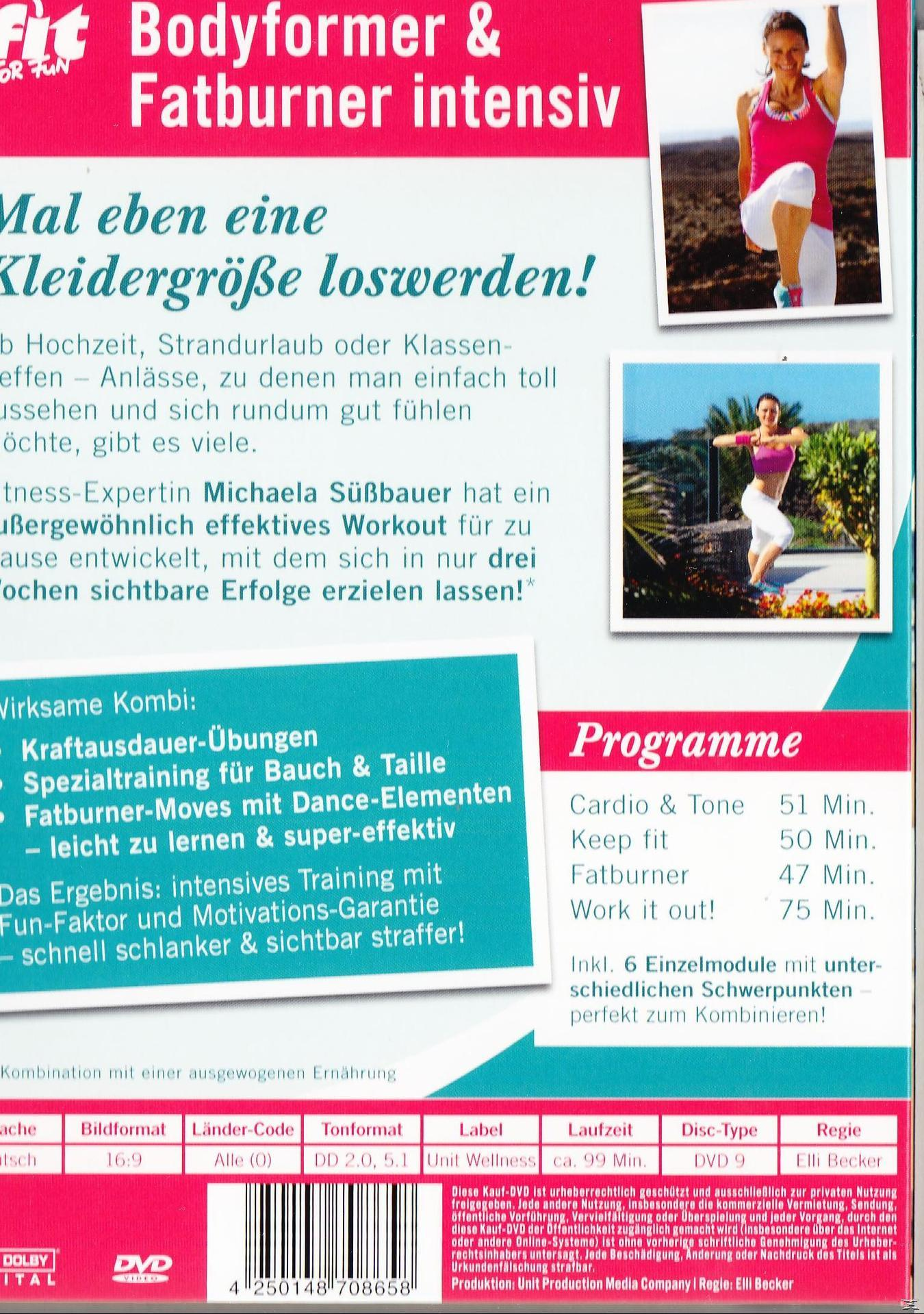 Die Rückseite einer DVD mit einem Trainingsprogramm.