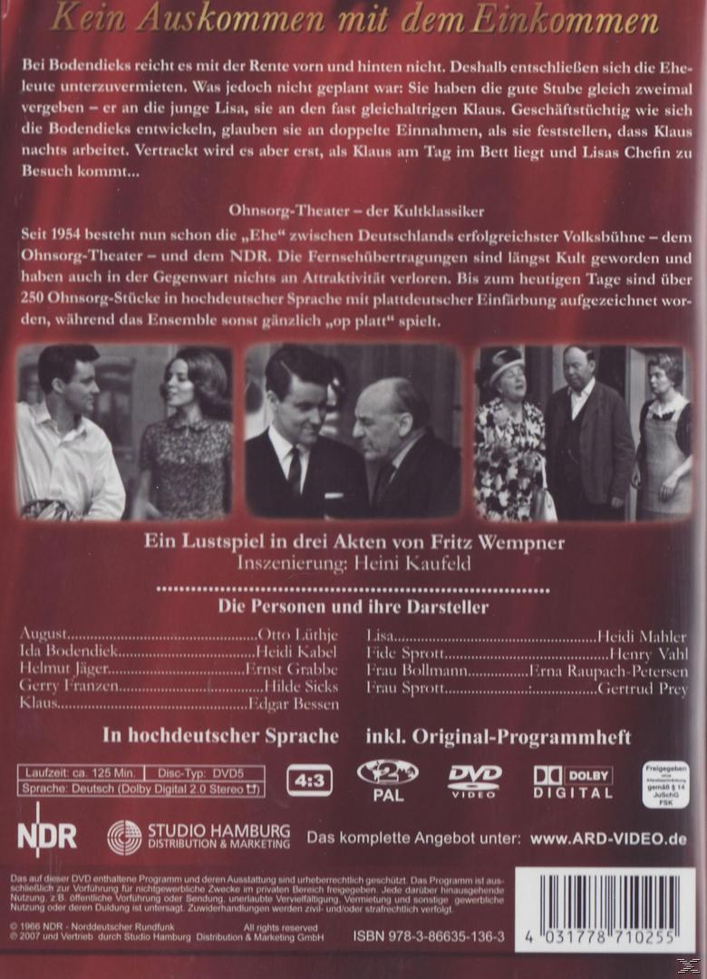 DVD-Cover mit Text und Schauspielern. Rückseite einer deutschen DVD mit einer Liste der Schauspieler und des Inhalts.