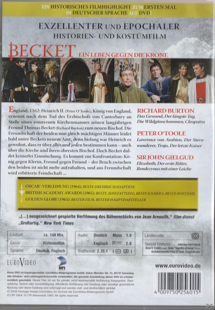 DVD-Cover mit Text und Bildern. Zeigt einen Mann mit Krone und eine Szene aus einem Film.
