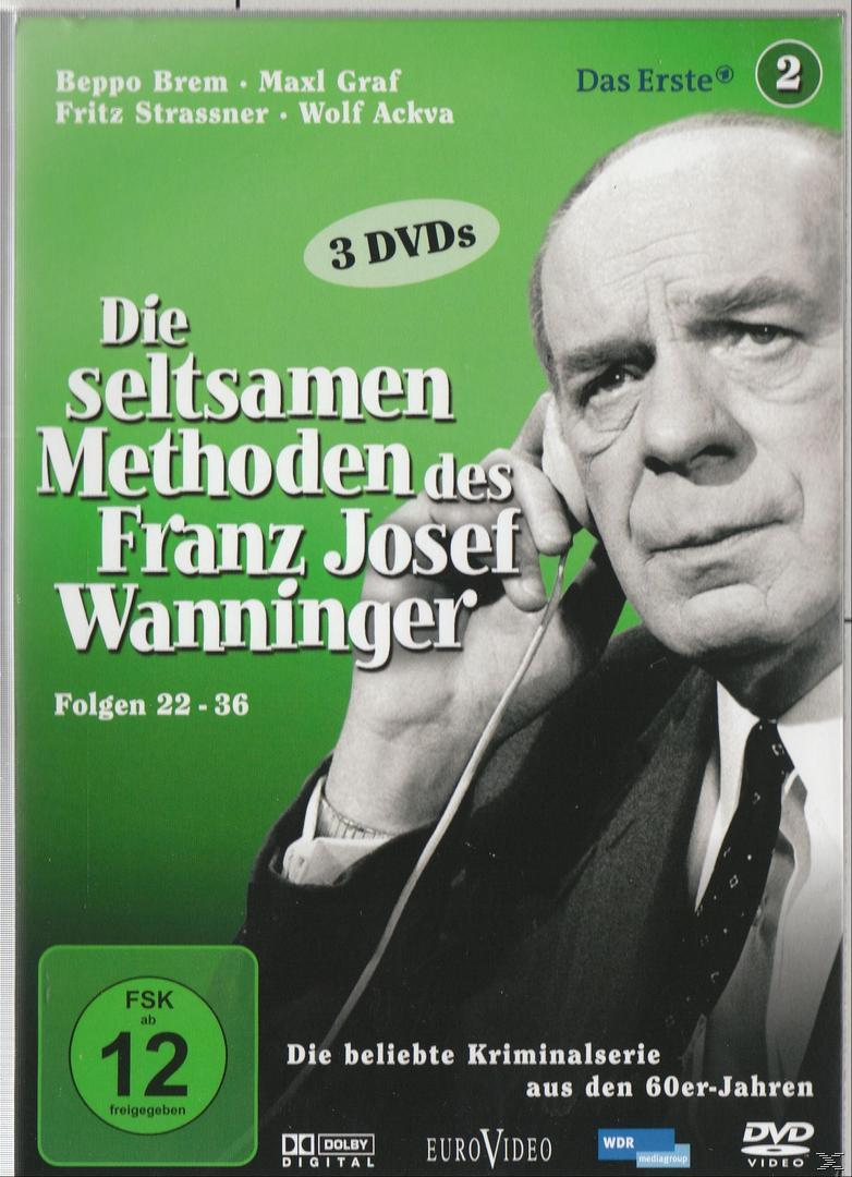 DVD-Cover mit einem Mann am Telefon. Text: Die seltsamen Methoden des Franz Josef Wanninger.