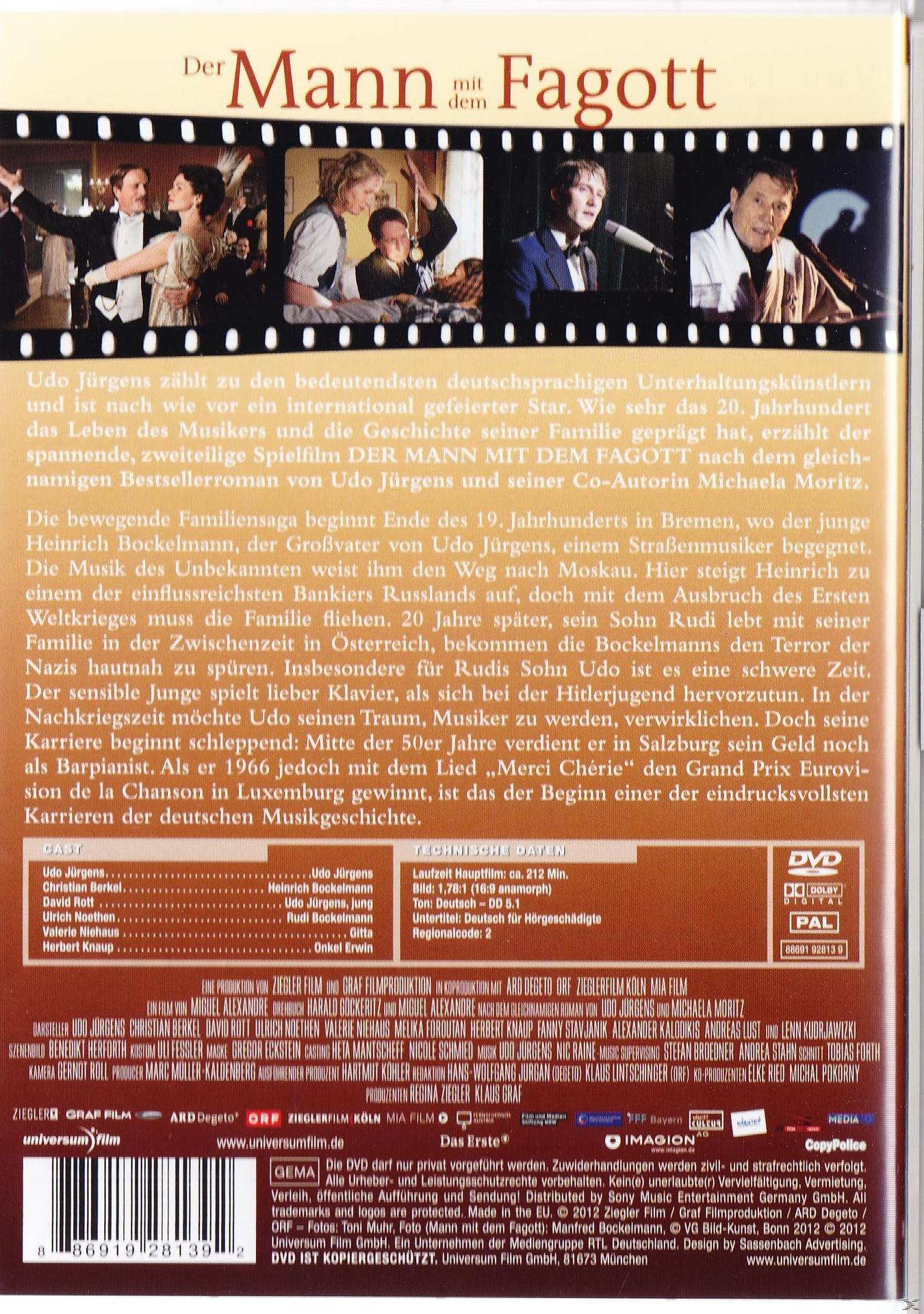 DVD-Cover. Ein Mann singt mit Mikrofon. Text auf Deutsch. Andere Leute im Hintergrund.