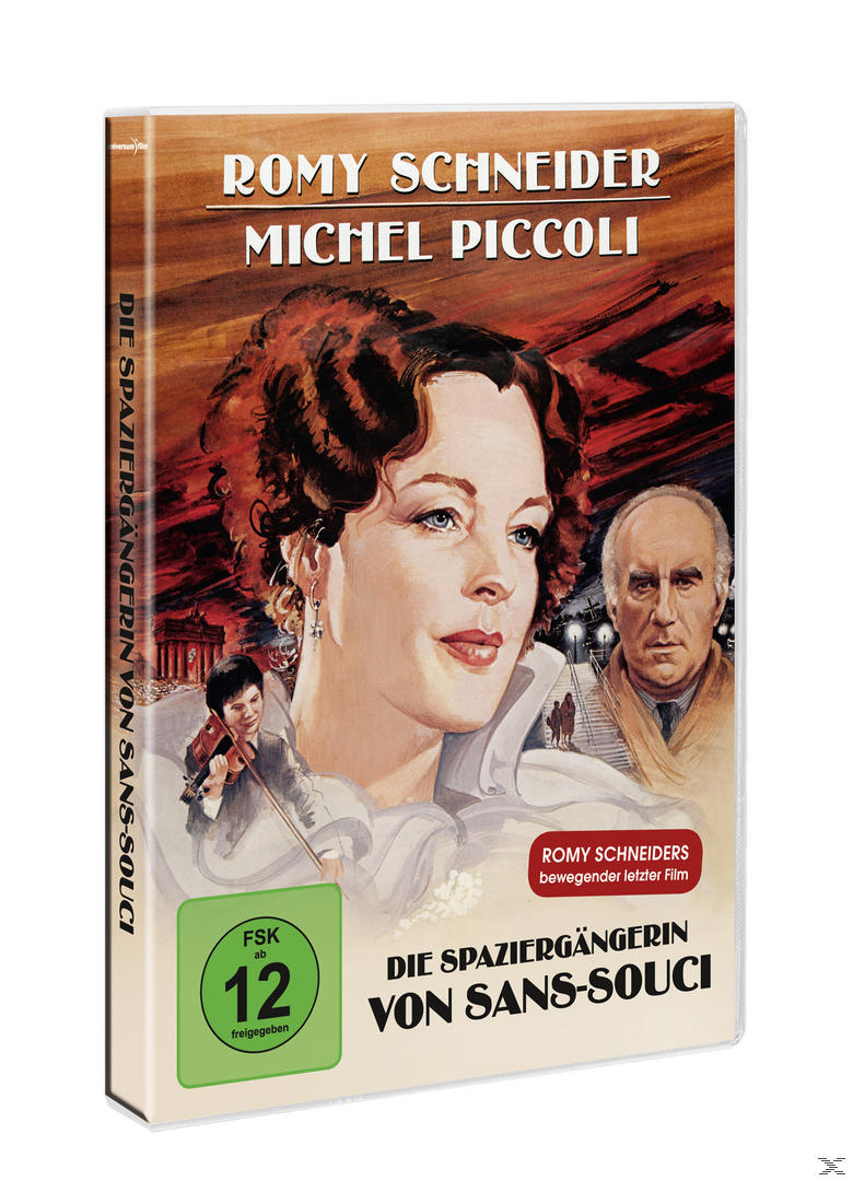 DVD-Cover. Porträt einer Frau. Titel: Die Spaziergängerin von Sans-Souci. Porträt eines anderen Mannes.